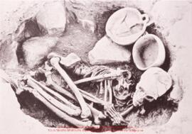 Khirokitia, sépultures 1, 9 et 7 fouillées par P. Dikaios